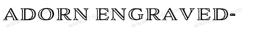 adorn engraved字体转换